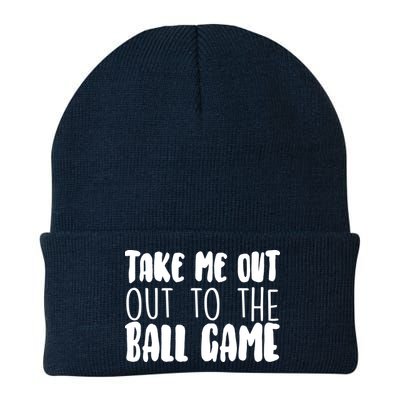 Take Me Out To The Ball Game Knit Cap Winter Beanie