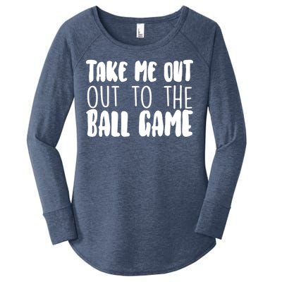 Take Me Out To The Ball Game Women's Perfect Tri Tunic Long Sleeve Shirt