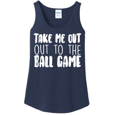 Take Me Out To The Ball Game Ladies Essential Tank