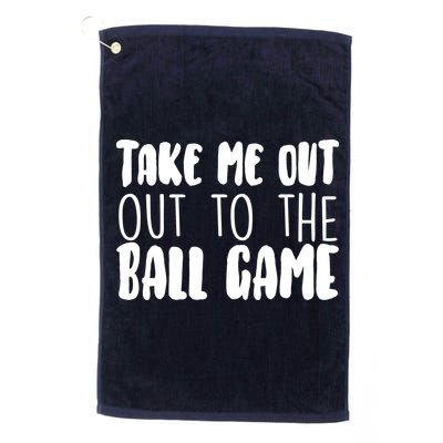 Take Me Out To The Ball Game Golf Towel