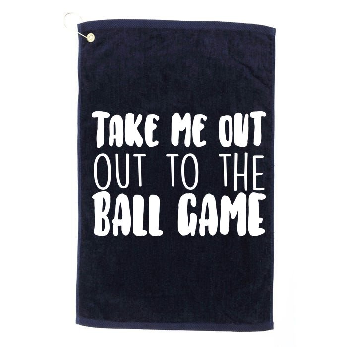 Take Me Out To The Ball Game Platinum Collection Golf Towel