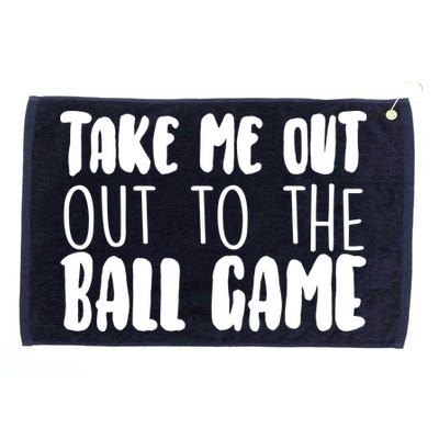 Take Me Out To The Ball Game Grommeted Golf Towel