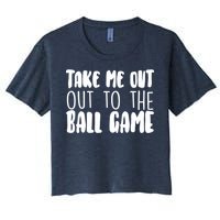 Take Me Out To The Ball Game Women's Crop Top Tee