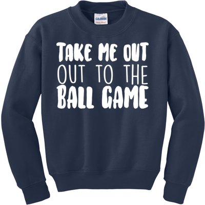 Take Me Out To The Ball Game Kids Sweatshirt