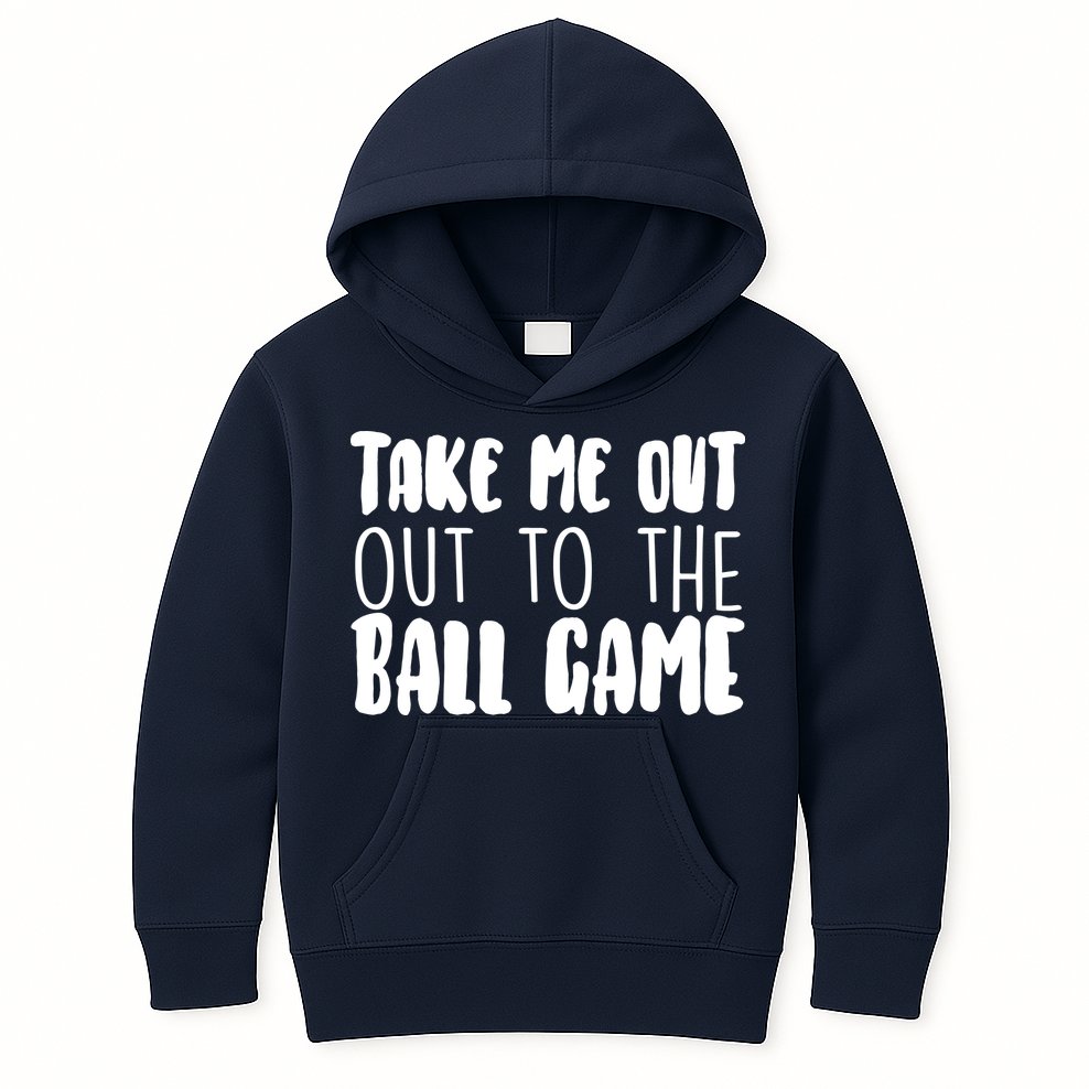 Take Me Out To The Ball Game Kids Hoodie