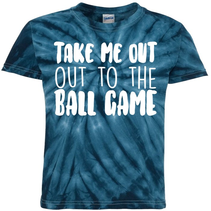 Take Me Out To The Ball Game Kids Tie-Dye T-Shirt