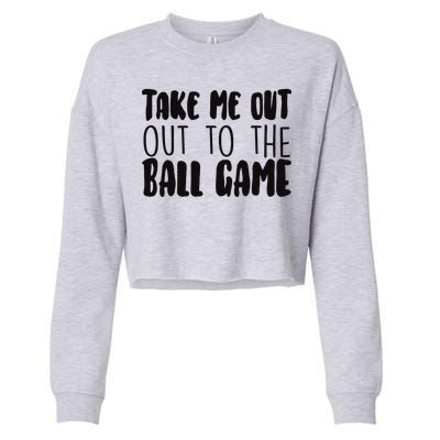 Take Me Out To The Ball Game Cropped Pullover Crew