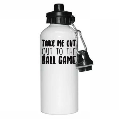 Take Me Out To The Ball Game Aluminum Water Bottle