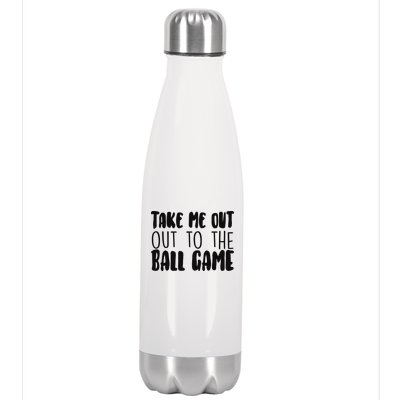 Take Me Out To The Ball Game Stainless Steel Insulated Water Bottle