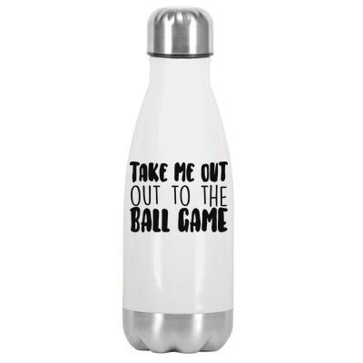 Take Me Out To The Ball Game Stainless Steel Insulated Water Bottle