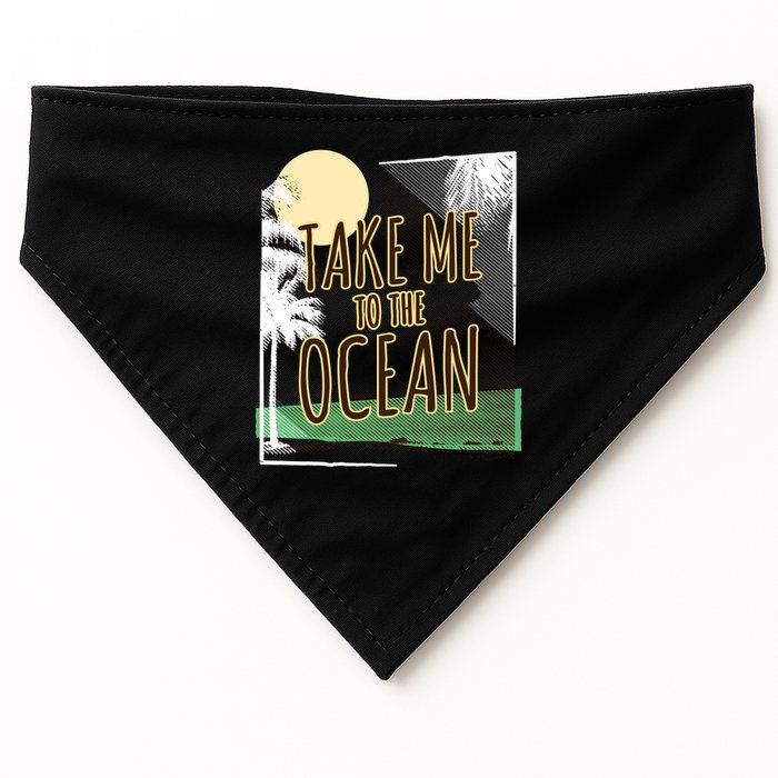 Take Me To The Ocean USA-Made Doggie Bandana