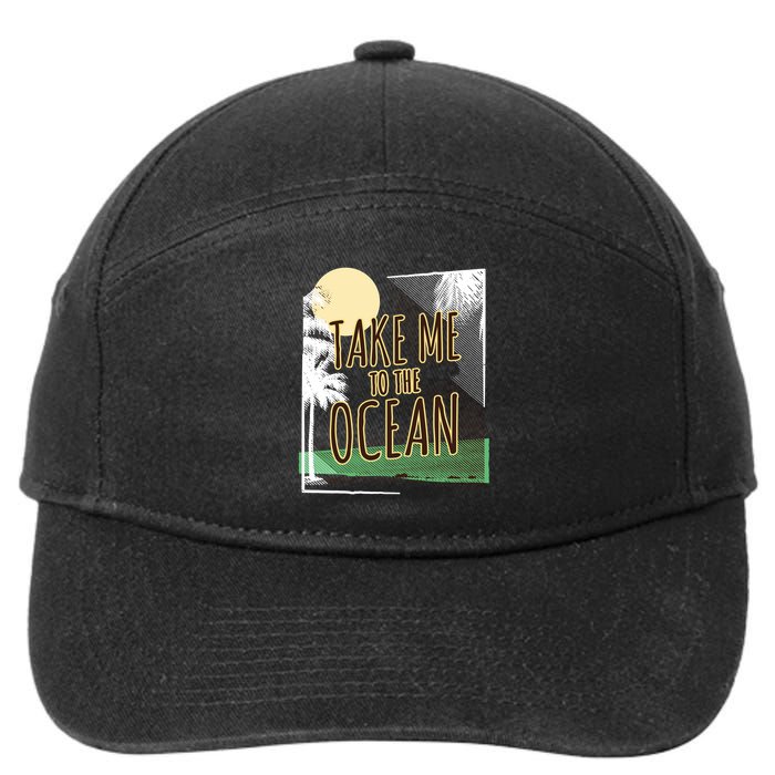 Take Me To The Ocean 7-Panel Snapback Hat