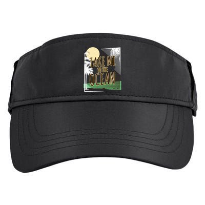Take Me To The Ocean Adult Drive Performance Visor