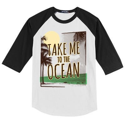 Take Me To The Ocean Kids Colorblock Raglan Jersey