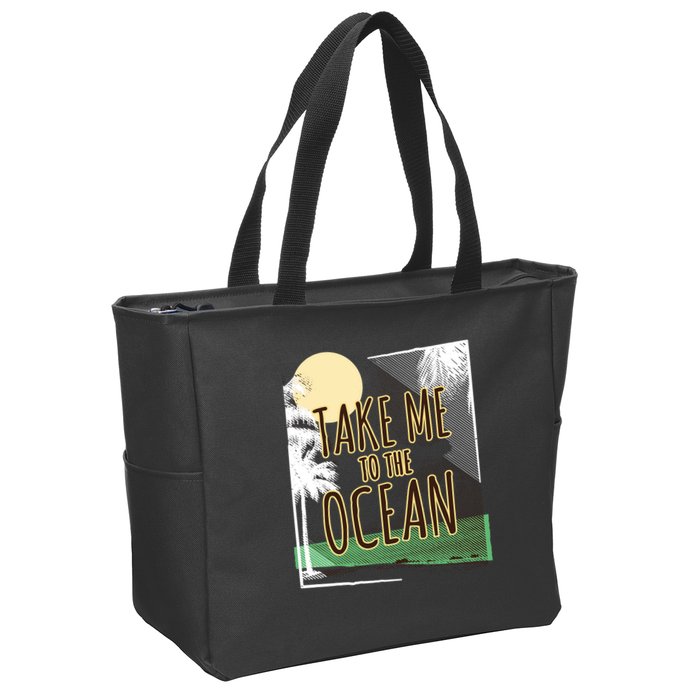 Take Me To The Ocean Zip Tote Bag