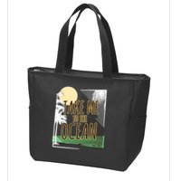 Take Me To The Ocean Zip Tote Bag