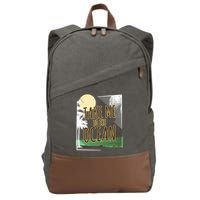 Take Me To The Ocean Cotton Canvas Backpack