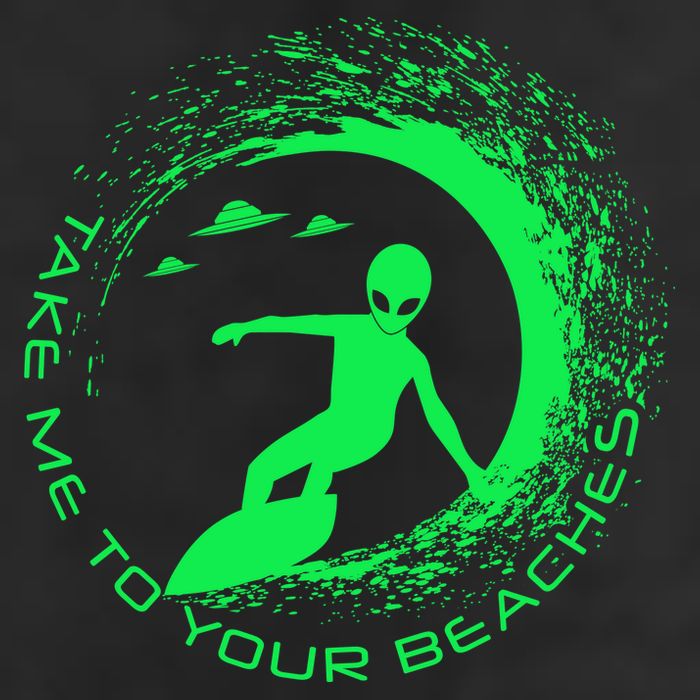 Take Me To Your Beaches Alien Cool Comfort Performance Bucket Hat