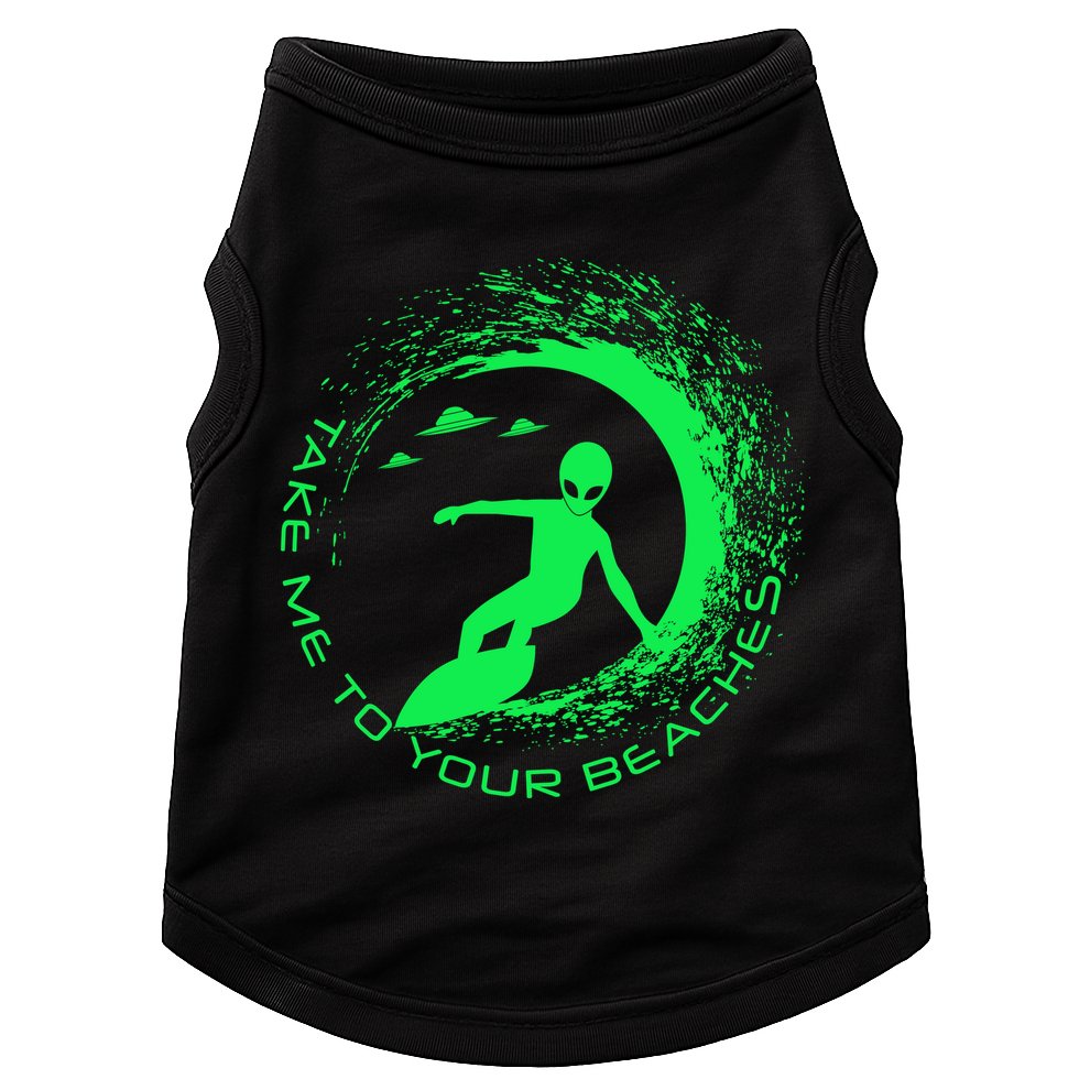 Take Me To Your Beaches Alien Doggie Tank