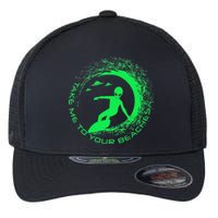 Take Me To Your Beaches Alien Flexfit Unipanel Trucker Cap