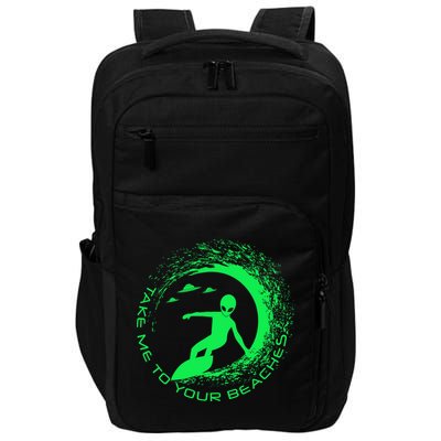 Take Me To Your Beaches Alien Impact Tech Backpack