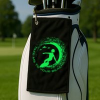 Take Me To Your Beaches Alien Golf Towel