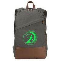 Take Me To Your Beaches Alien Cotton Canvas Backpack