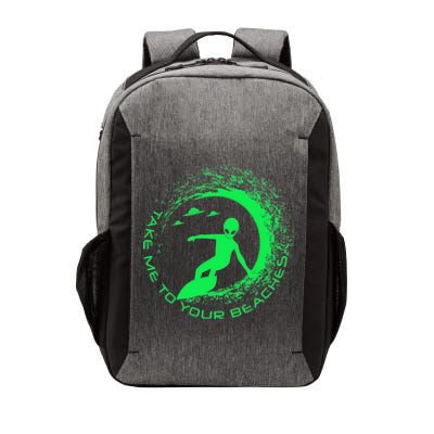 Take Me To Your Beaches Alien Vector Backpack