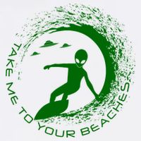 Take Me To Your Beaches Alien Garment-Dyed Sweatshirt
