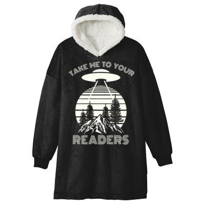 Take Me To Your Readers Hooded Wearable Blanket