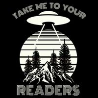 Take Me To Your Readers Drawstring Bag