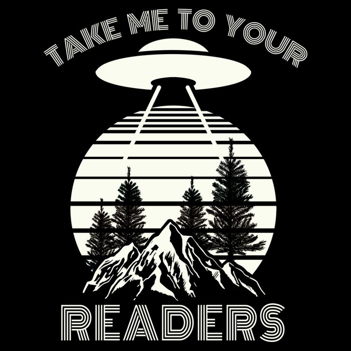 Take Me To Your Readers Drawstring Bag