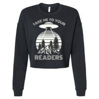 Take Me To Your Readers Cropped Pullover Crew