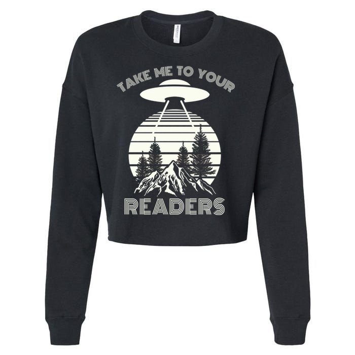 Take Me To Your Readers Cropped Pullover Crew