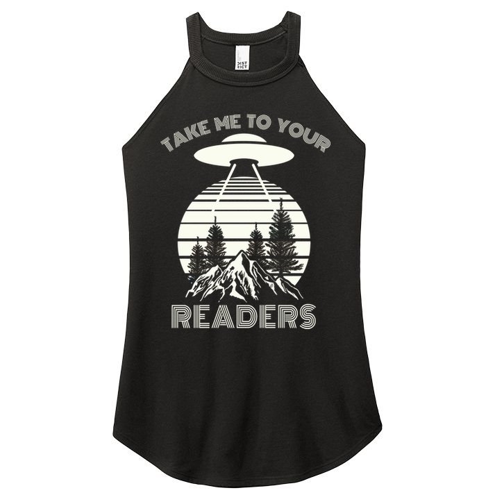 Take Me To Your Readers Women's Perfect Tri Rocker Tank