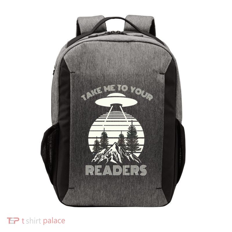Take Me To Your Readers Vector Backpack