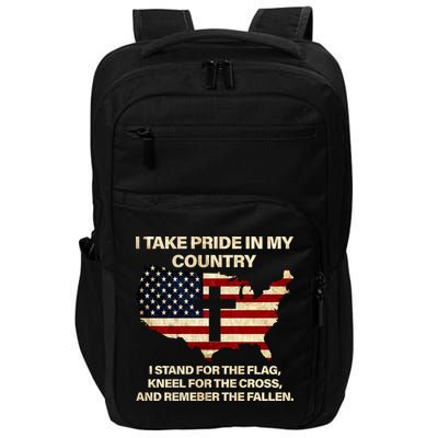 Take Pride In My Country Impact Tech Backpack