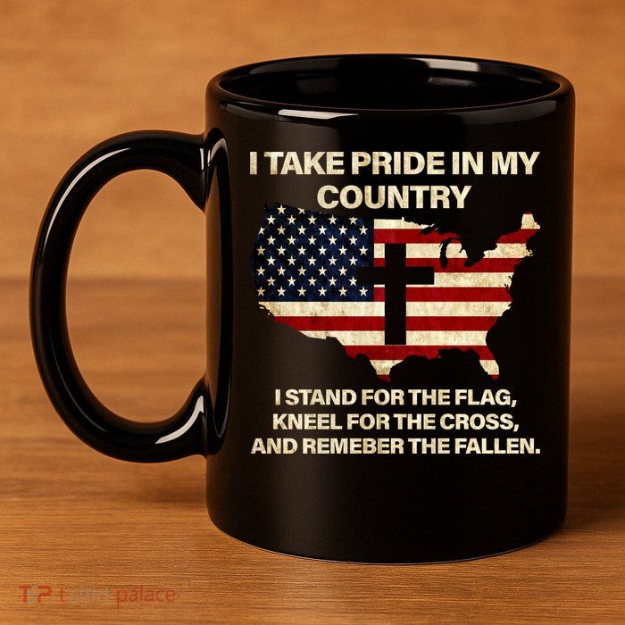 Take Pride In My Country 11oz C Handle Ceramic Mug