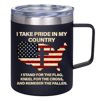 Take Pride In My Country 12oz Stainless Steel Coffee Mug