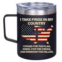 Take Pride In My Country 12oz Stainless Steel Coffee Mug