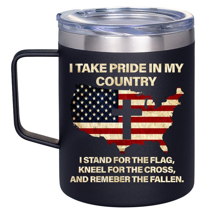 Take Pride In My Country 12oz Stainless Steel Coffee Mug