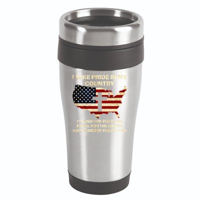 Take Pride In My Country 16oz Travel Tumbler