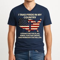 Take Pride In My Country V-Neck T-Shirt