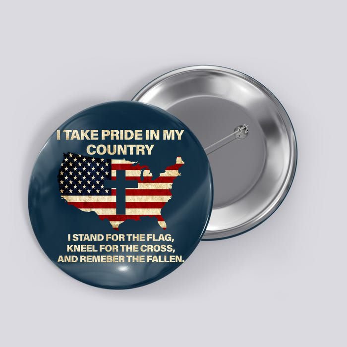 Take Pride In My Country Button
