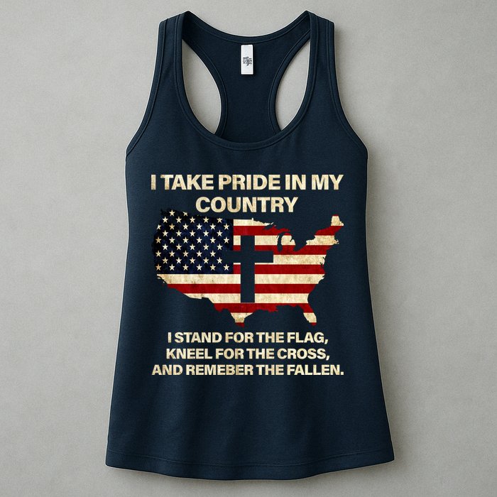 Take Pride In My Country Womens Tank Top