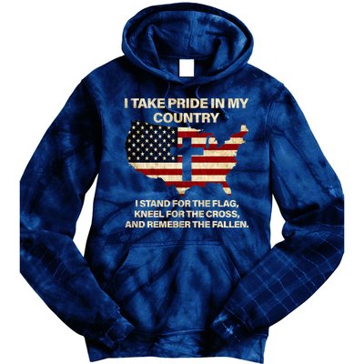 Take Pride In My Country Tie Dye Hoodie