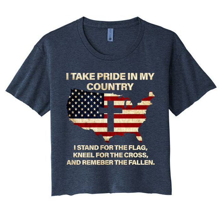 Take Pride In My Country Crop Top