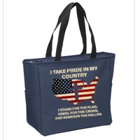 Take Pride In My Country Zip Tote Bag
