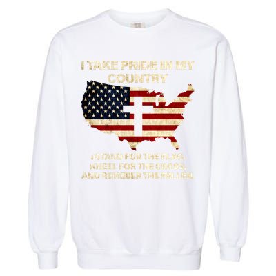 Take Pride In My Country Garment-Dyed Sweatshirt