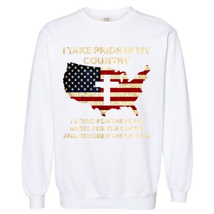 Take Pride In My Country Garment-Dyed Sweatshirt
